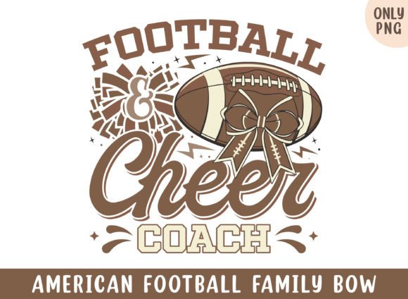 American Football Cheer Coach Bow Png for Crafts Graphics