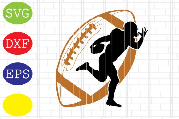 Football American Player Clipart for Crafts & Graphics