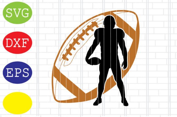 Football American Player Vector: A Dynamic Graphic for Crafts & Content Publishers