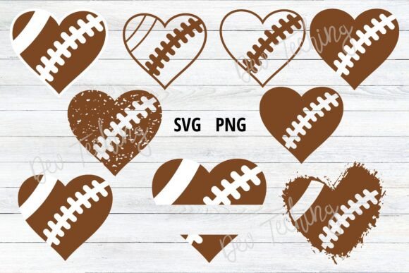 Football Heart SVG: A Versatile Graphic for Crafts & Creative Projects