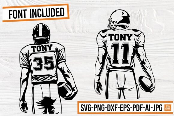 Football Players Silhouette SVG, PNG: A Dynamic Graphic for Sports-Themed Crafts & Blog Design