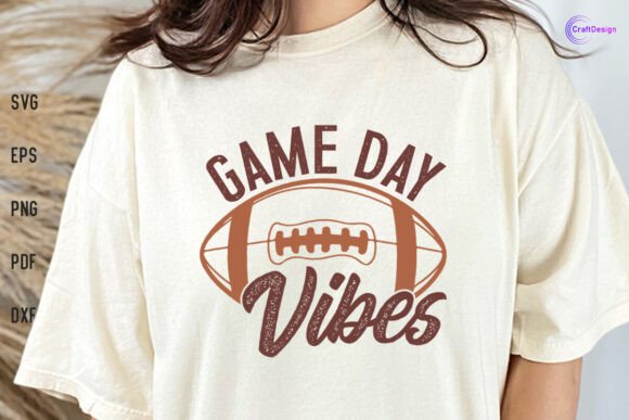 Game Day Vibes SVG American Football SVG for Blog Graphics & Crafts