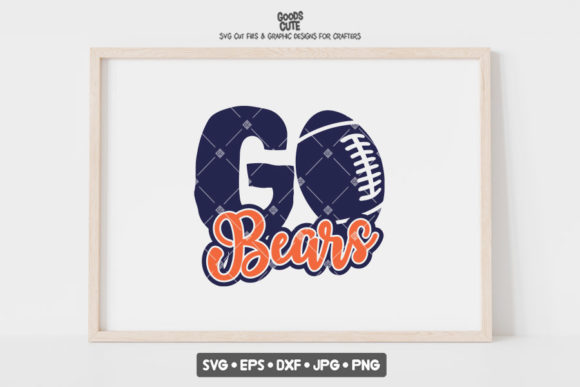 Go Bears Football: Bold Graphics for Lifestyle & Crafts Blogging