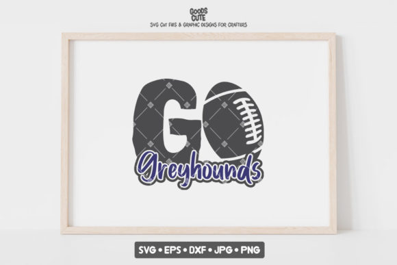 Go Greyhounds Football: A Bold Graphic Design Asset for Bloggers and Digital Publishers