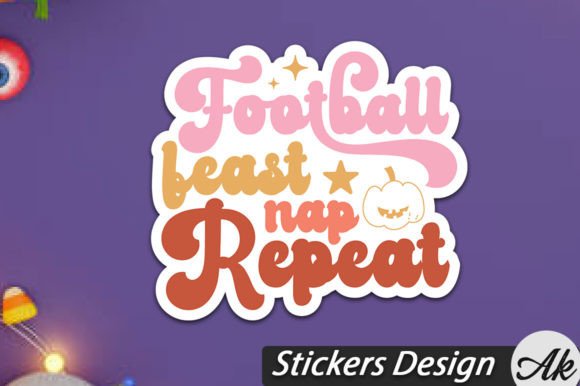 h1Football Feast Nap Repeat Stickers Design Review/h1