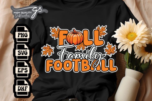 Pumpkin Spice Fall Family Football SVG: Festive Graphics for Local Business Crafts