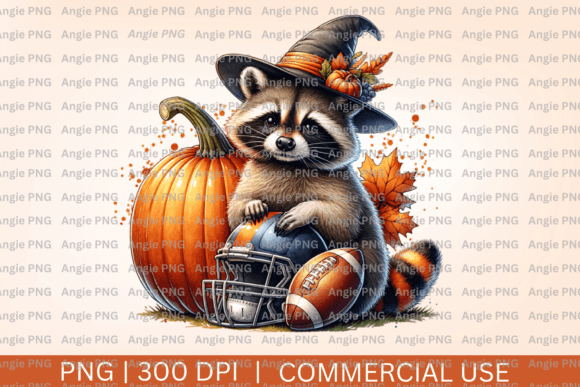 Raccoon Witch Football PNG Clipart for Crafts Graphics
