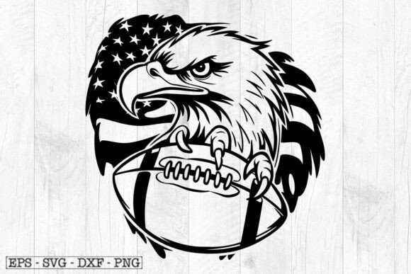 US Eagle Football Player SVG for Crafts & Graphics Sellers
